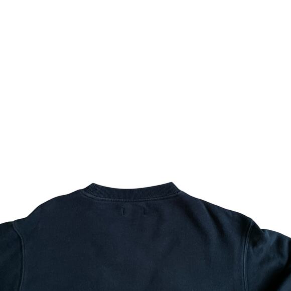 Rapha Chain Stitch Crew Neck Cotton Logo Sweatshirt Black Men's Medium - Picture 13 of 16